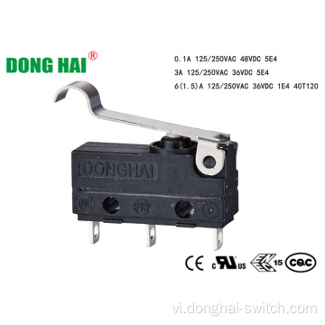 Dustproof Micro Switch Mô phỏng con lăn 18,9mm